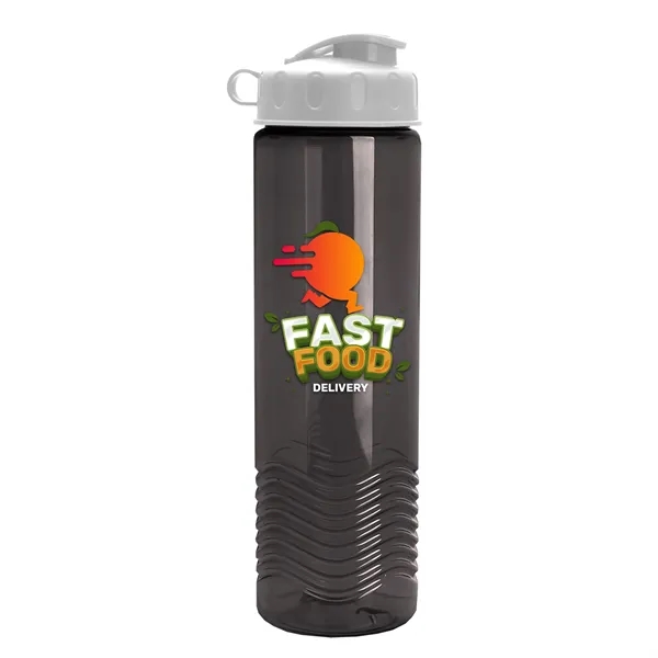 24oz co-polyester Wave Bottle - Flip Top Lid... from ASI 40480 Koozie Group