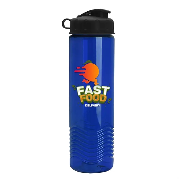 24oz co-polyester Wave Bottle - Flip Top Lid... from ASI 40480 Koozie Group