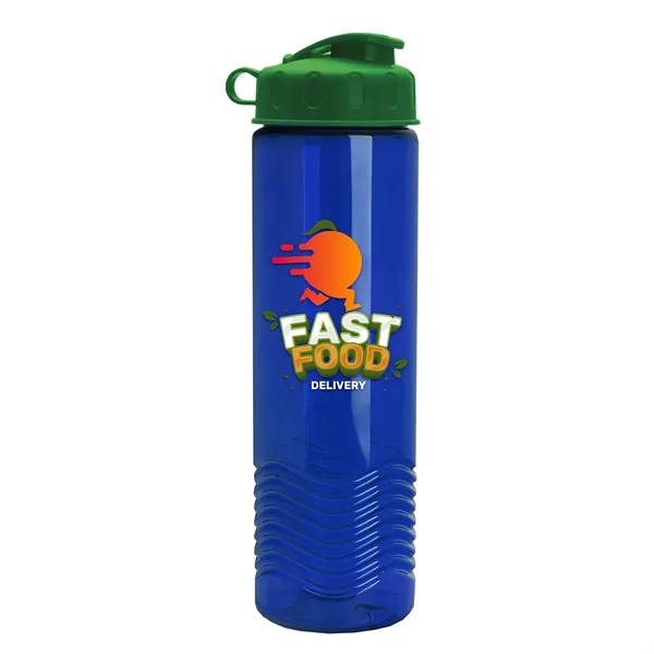 24oz co-polyester Wave Bottle - Flip Top Lid... from ASI 40480 Koozie Group