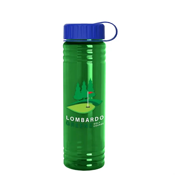 Slim Cylinder Design 24 oz. UpCycle Sport Bottles with Tethered Lid.... from ASI 40480 Koozie Group