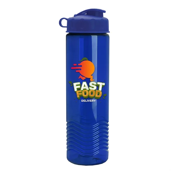 24oz co-polyester Wave Bottle - Flip Top Lid... from ASI 40480 Koozie Group