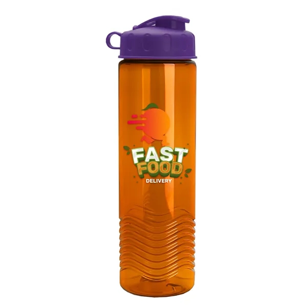 24oz co-polyester Wave Bottle - Flip Top Lid... from ASI 40480 Koozie Group