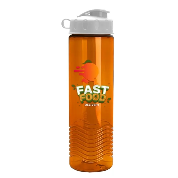 24oz co-polyester Wave Bottle - Flip Top Lid... from ASI 40480 Koozie Group