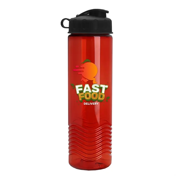 24oz co-polyester Wave Bottle - Flip Top Lid... from ASI 40480 Koozie Group