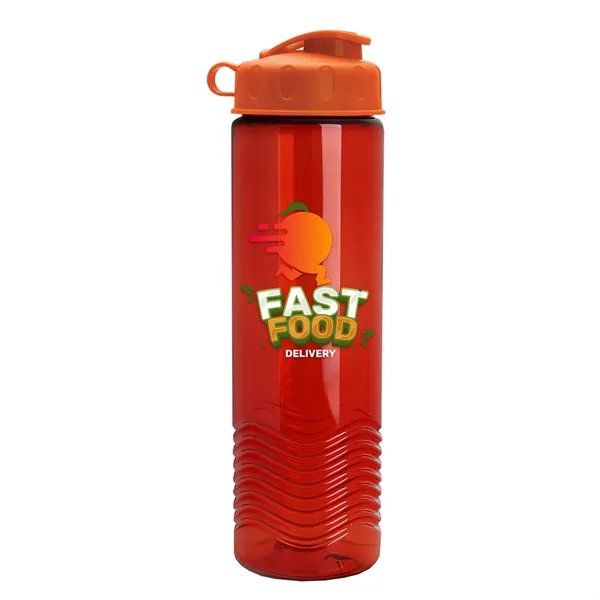 24oz co-polyester Wave Bottle - Flip Top Lid... from ASI 40480 Koozie Group