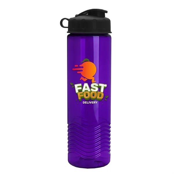 24oz co-polyester Wave Bottle - Flip Top Lid... from ASI 40480 Koozie Group