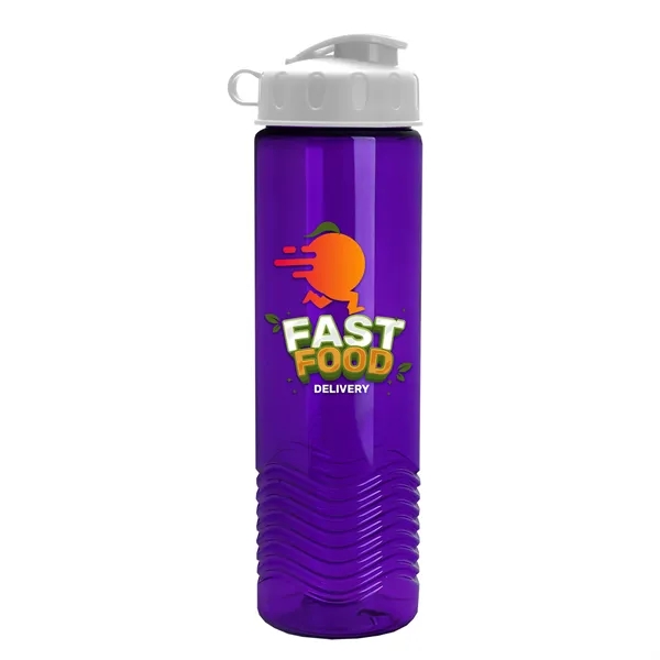 24oz co-polyester Wave Bottle - Flip Top Lid... from ASI 40480 Koozie Group