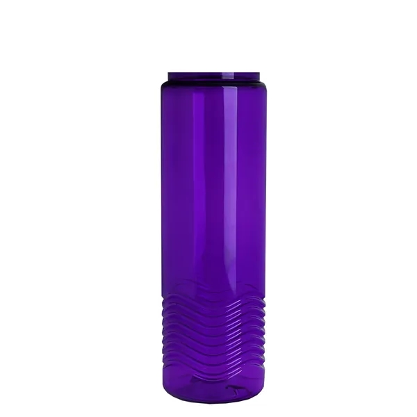 24oz co-polyester Wave Bottle - Flip Top Lid... from ASI 40480 Koozie Group