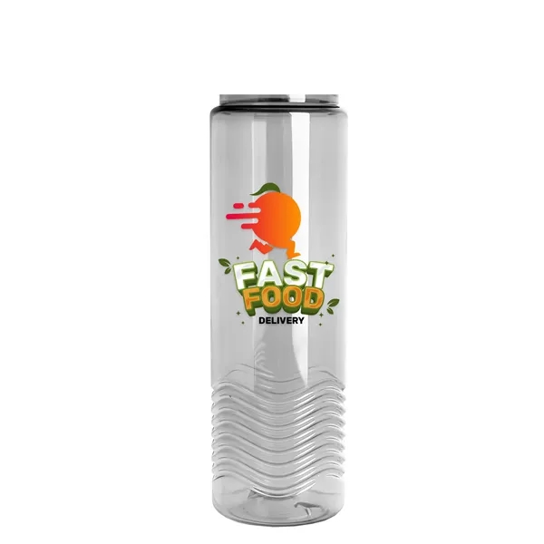 24oz co-polyester Wave Bottle - Flip Top Lid... from ASI 40480 Koozie Group