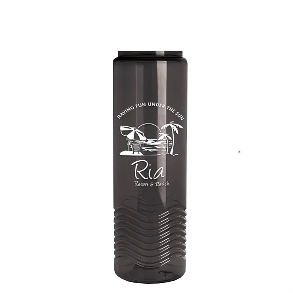 24oz co-polyester Wave Bottle - Flip Top Lid... from ASI 40480 Koozie Group