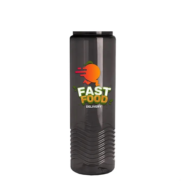 24oz co-polyester Wave Bottle - Flip Top Lid... from ASI 40480 Koozie Group