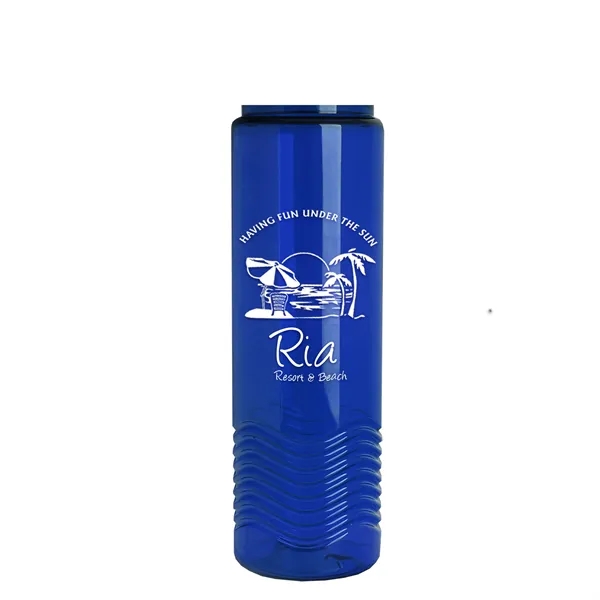 24oz co-polyester Wave Bottle - Flip Top Lid... from ASI 40480 Koozie Group