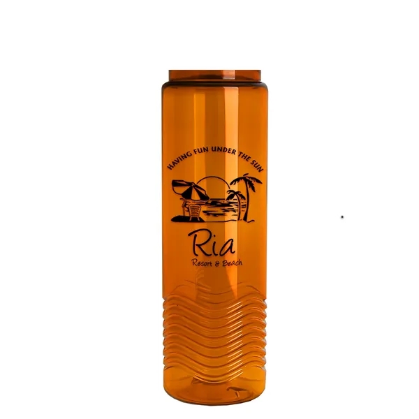 24oz co-polyester Wave Bottle - Flip Top Lid... from ASI 40480 Koozie Group
