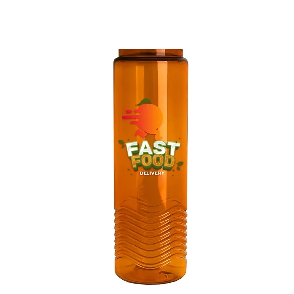 24oz co-polyester Wave Bottle - Flip Top Lid... from ASI 40480 Koozie Group