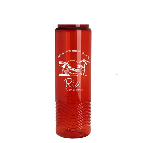 24oz co-polyester Wave Bottle - Flip Top Lid... from ASI 40480 Koozie Group