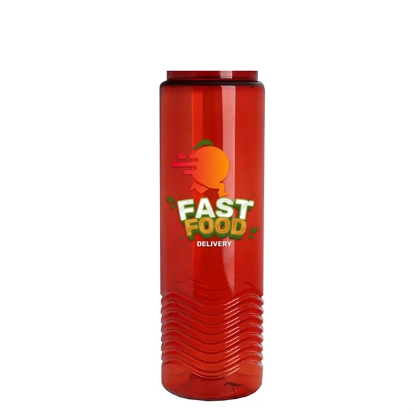24oz co-polyester Wave Bottle - Flip Top Lid... from ASI 40480 Koozie Group