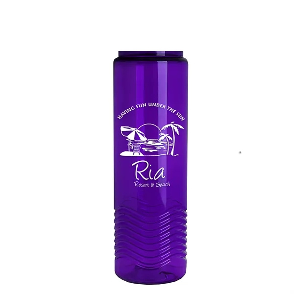 24oz co-polyester Wave Bottle - Flip Top Lid... from ASI 40480 Koozie Group
