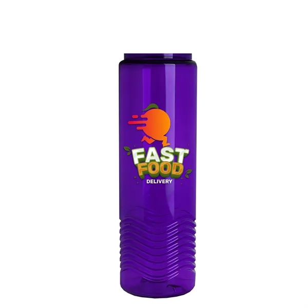 24oz co-polyester Wave Bottle - Flip Top Lid... from ASI 40480 Koozie Group