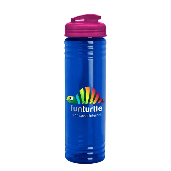 Slim Cylinder Design 24 oz. UpCycle Sport Bottles with Flip Lid.... from ASI 40480 Koozie Group