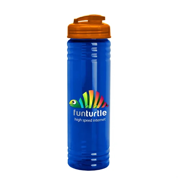 Slim Cylinder Design 24 oz. UpCycle Sport Bottles with Flip Lid.... from ASI 40480 Koozie Group