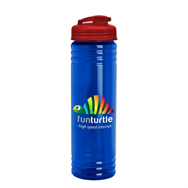 Slim Cylinder Design 24 oz. UpCycle Sport Bottles with Flip Lid.... from ASI 40480 Koozie Group