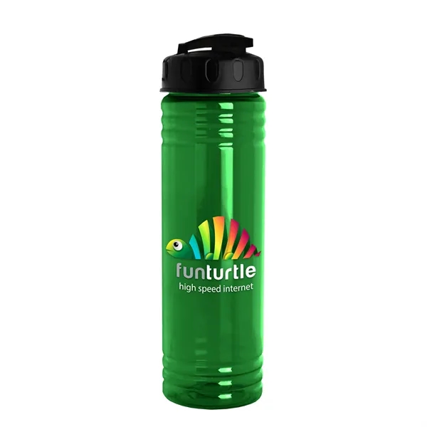 Slim Cylinder Design 24 oz. UpCycle Sport Bottles with Flip Lid.... from ASI 40480 Koozie Group