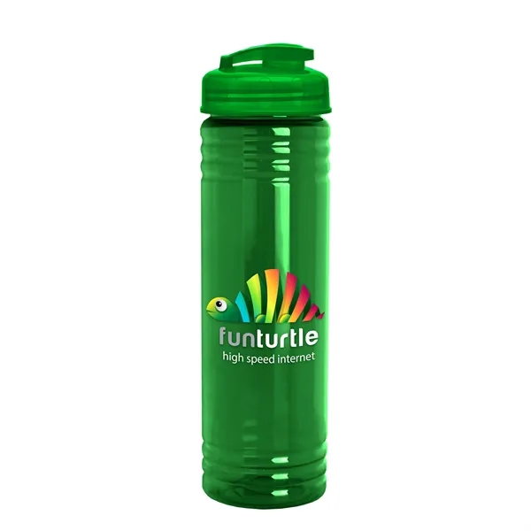 Slim Cylinder Design 24 oz. UpCycle Sport Bottles with Flip Lid.... from ASI 40480 Koozie Group