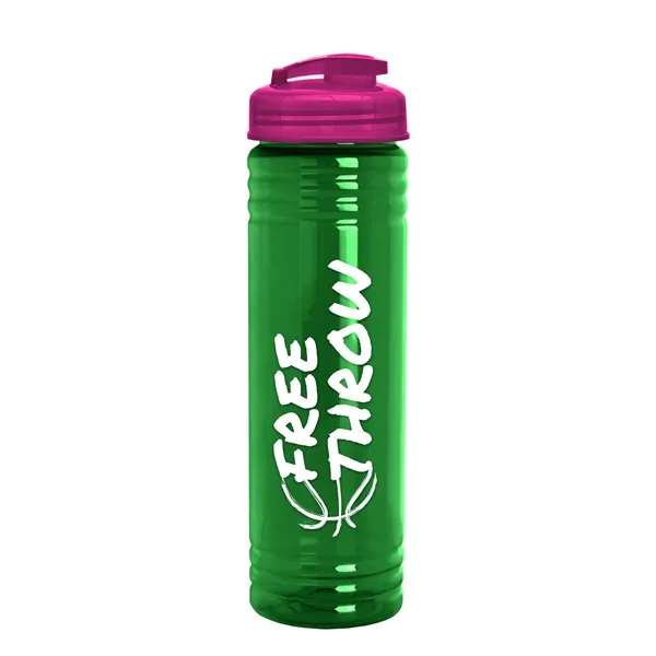Slim Cylinder Design 24 oz. UpCycle Sport Bottles with Flip Lid.... from ASI 40480 Koozie Group