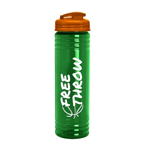 Slim Cylinder Design 24 oz. UpCycle Sport Bottles with Flip Lid.... from ASI 40480 Koozie Group