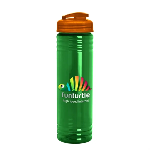 Slim Cylinder Design 24 oz. UpCycle Sport Bottles with Flip Lid.... from ASI 40480 Koozie Group