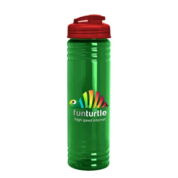 Slim Cylinder Design 24 oz. UpCycle Sport Bottles with Flip Lid.... from ASI 40480 Koozie Group