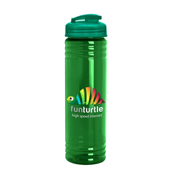 Slim Cylinder Design 24 oz. UpCycle Sport Bottles with Flip Lid.... from ASI 40480 Koozie Group