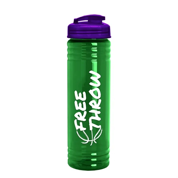 Slim Cylinder Design 24 oz. UpCycle Sport Bottles with Flip Lid.... from ASI 40480 Koozie Group