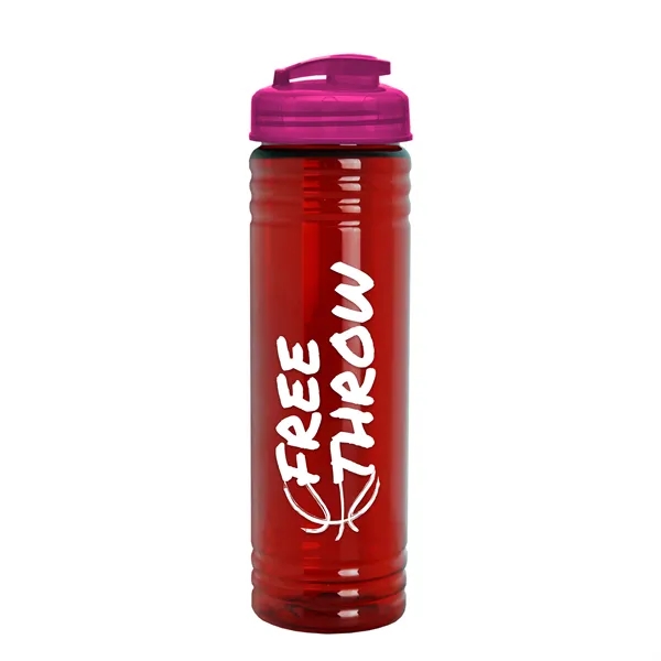 Slim Cylinder Design 24 oz. UpCycle Sport Bottles with Flip Lid.... from ASI 40480 Koozie Group