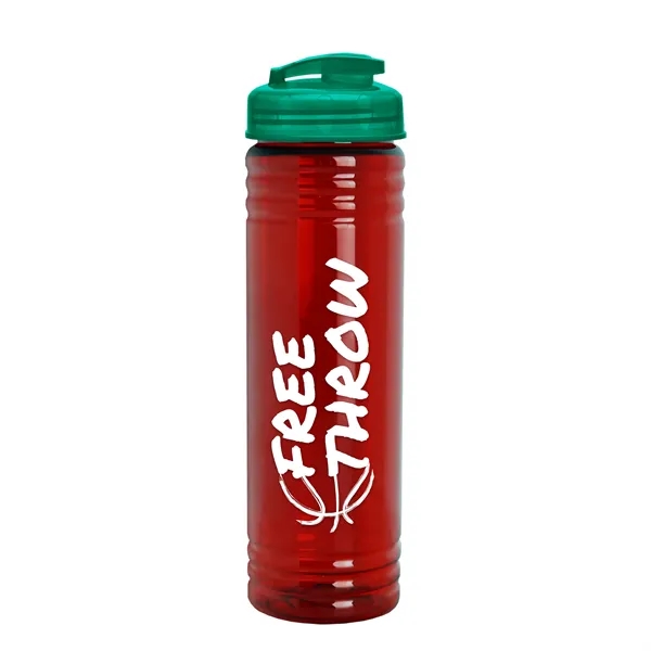 Slim Cylinder Design 24 oz. UpCycle Sport Bottles with Flip Lid.... from ASI 40480 Koozie Group