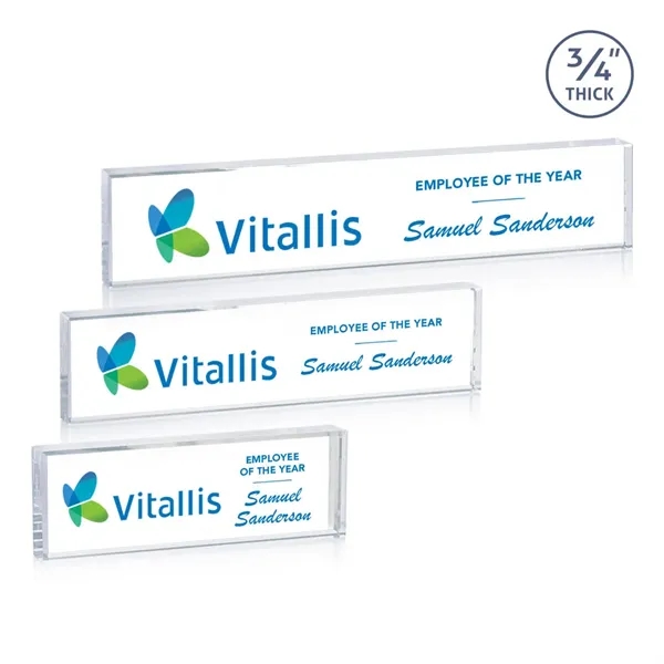 The Lancaster Nameplate is crafted from premium Starfire Crystal, offering exceptional... from ASI 84592 St Regis Group / St Regis