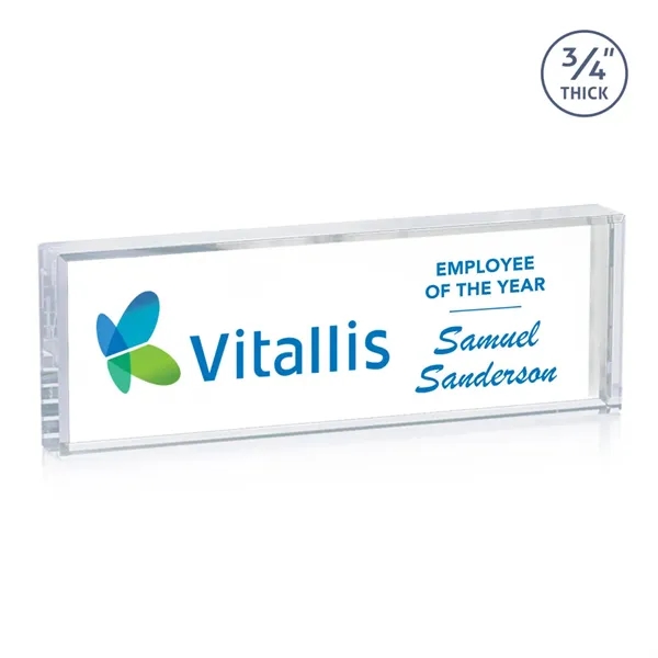 The Lancaster Nameplate is crafted from premium Starfire Crystal, offering exceptional... from ASI 84592 St Regis Group / St Regis