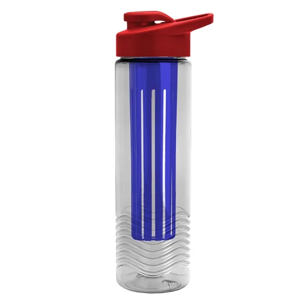 Wave 24 oz. Slim Cylinder Wave Design with Drink thru lid... from ASI 40480 Koozie Group