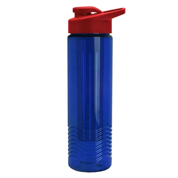 Wave 24 oz. Slim Cylinder Wave Design with Drink thru lid... from ASI 40480 Koozie Group