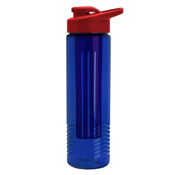 Wave 24 oz. Slim Cylinder Wave Design with Drink thru lid... from ASI 40480 Koozie Group