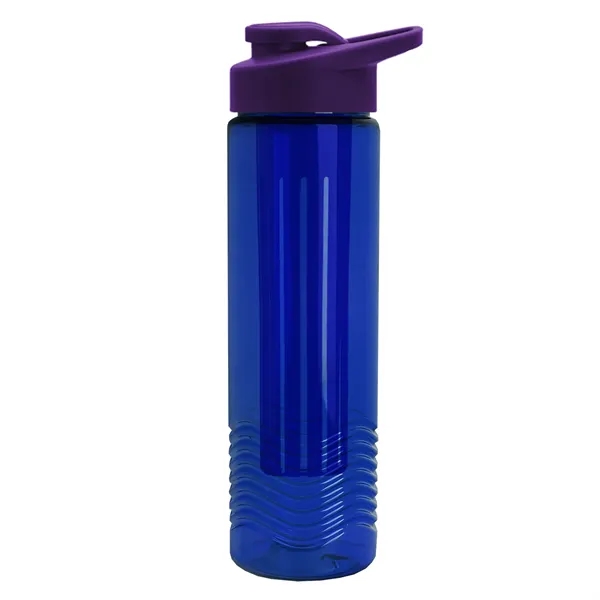Wave 24 oz. Slim Cylinder Wave Design with Drink thru lid... from ASI 40480 Koozie Group