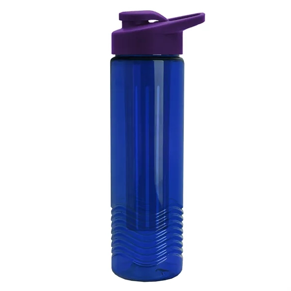 Wave 24 oz. Slim Cylinder Wave Design with Drink thru lid... from ASI 40480 Koozie Group