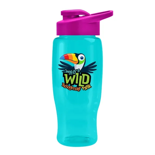 27 Oz Bottle w/ Drink Thru Lid made from Recycled rPET.... from ASI 40480 Koozie Group