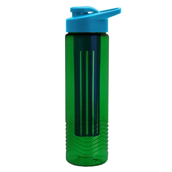 Wave 24 oz. Slim Cylinder Wave Design with Drink thru lid... from ASI 40480 Koozie Group