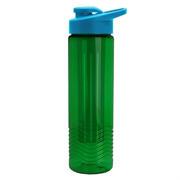 Wave 24 oz. Slim Cylinder Wave Design with Drink thru lid... from ASI 40480 Koozie Group