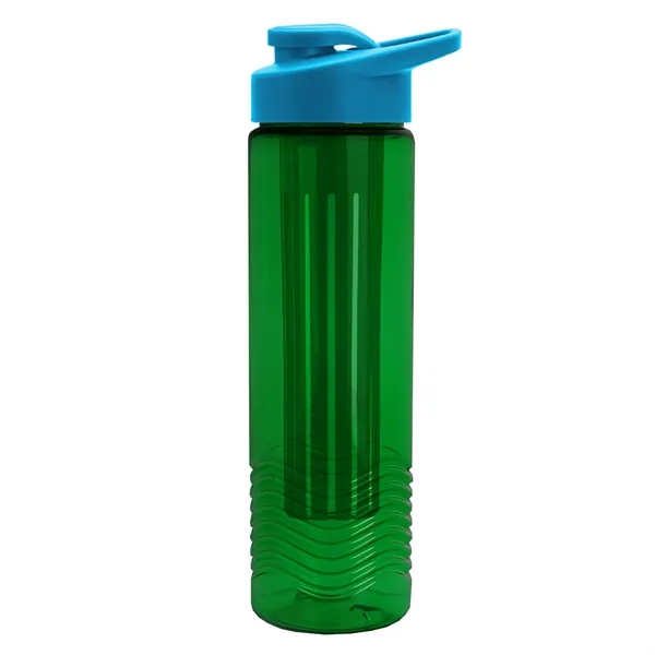Wave 24 oz. Slim Cylinder Wave Design with Drink thru lid... from ASI 40480 Koozie Group