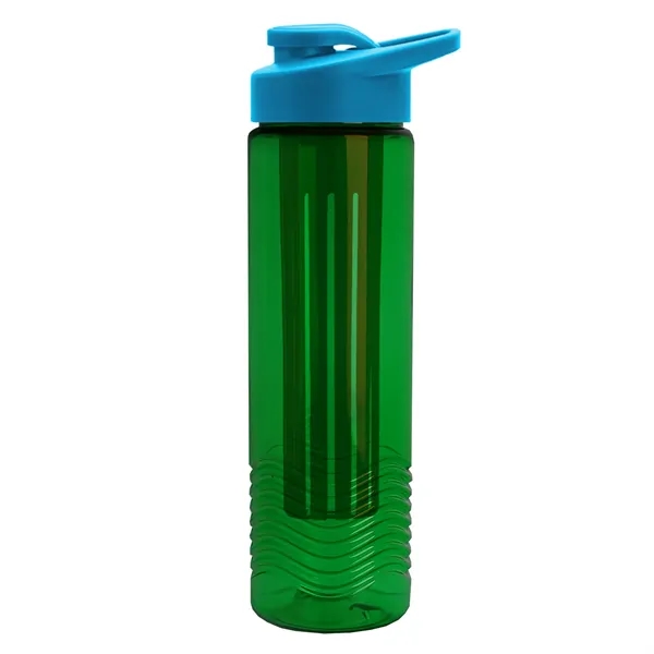 Wave 24 oz. Slim Cylinder Wave Design with Drink thru lid... from ASI 40480 Koozie Group