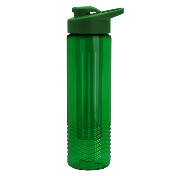 Wave 24 oz. Slim Cylinder Wave Design with Drink thru lid... from ASI 40480 Koozie Group