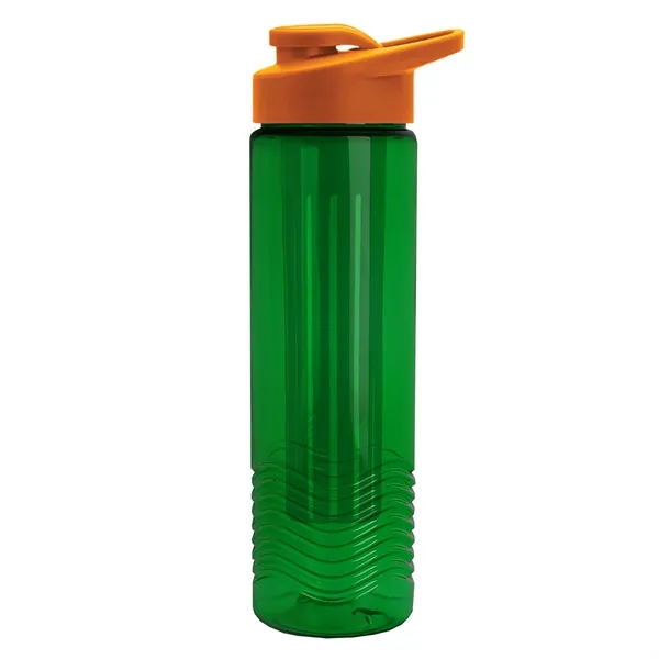 Wave 24 oz. Slim Cylinder Wave Design with Drink thru lid... from ASI 40480 Koozie Group