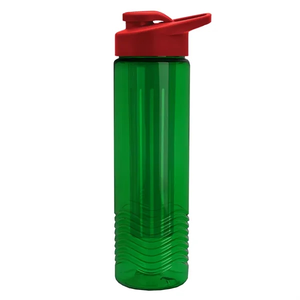 Wave 24 oz. Slim Cylinder Wave Design with Drink thru lid... from ASI 40480 Koozie Group